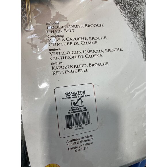 Rubies Crusaders Lady Costume Size Small Medieval Dress Brooch Chain Belt NEW - Picture 3 of 9